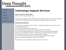 Tablet Screenshot of deepthought-tech.com